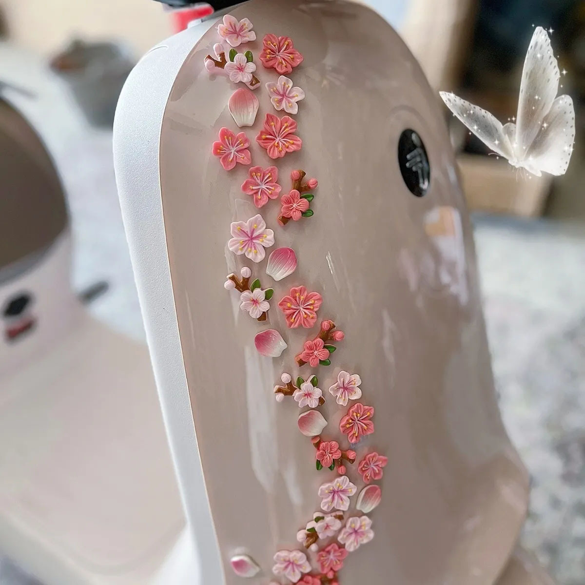 Diy Electric Car - Adesivo 3D DIY Flor de Pessegueiro