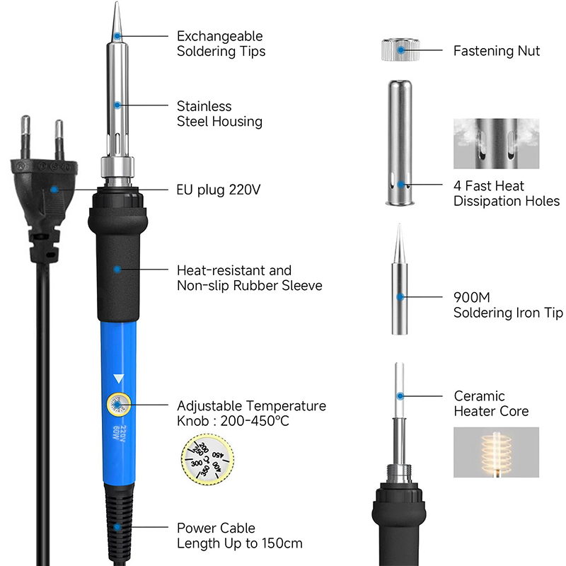Kit de Ferro de Solda Elétrico - Diy Electronics Tools avaliação e preço