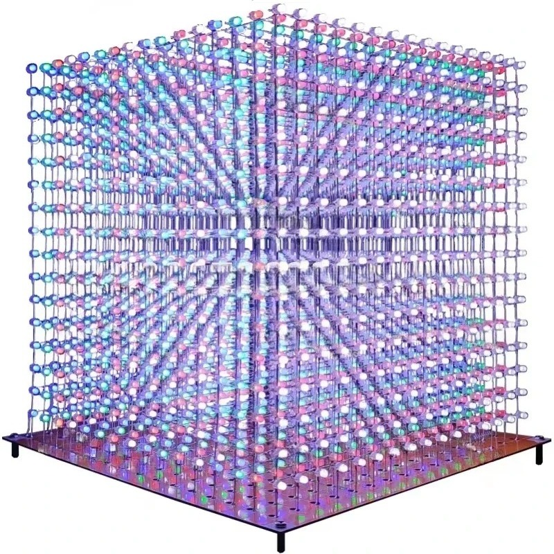 3 D16mini Light Cube Kit 16x16 - Diy With Electronics avaliação e preço