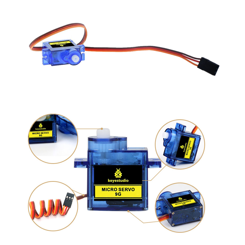 3 PCS Keyestudio MINI SG90 9G  - Servo Motor Sg90 avaliação e preço