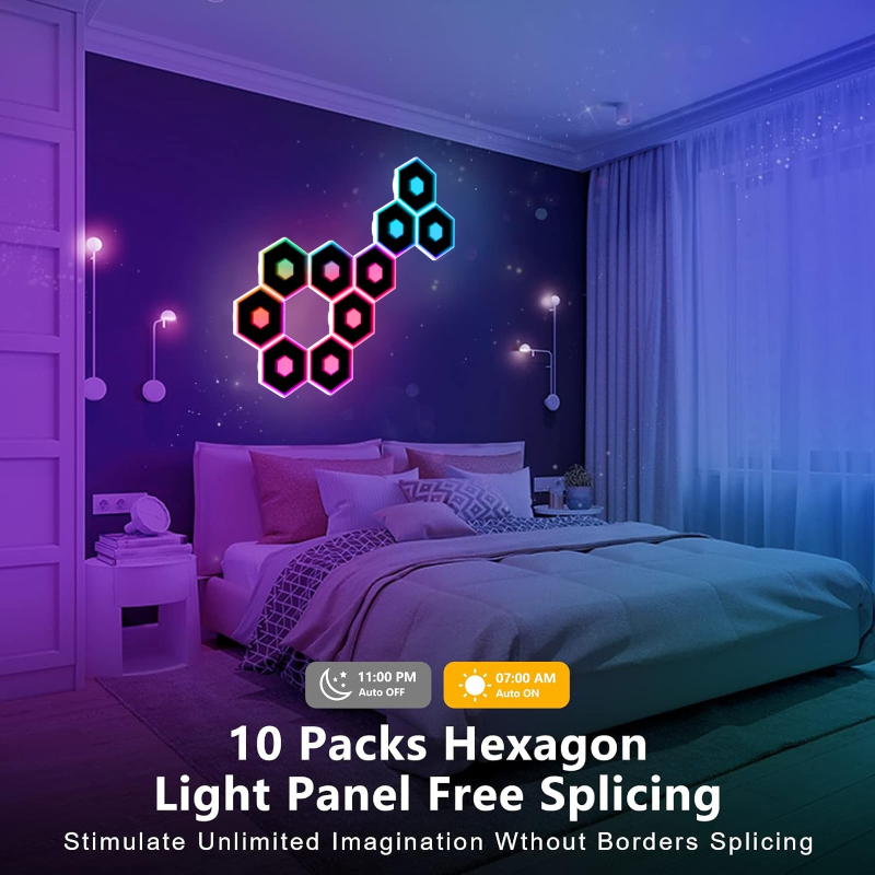 Nova Luminária de Parede Hexag - Diy Electronics News avaliação e preço