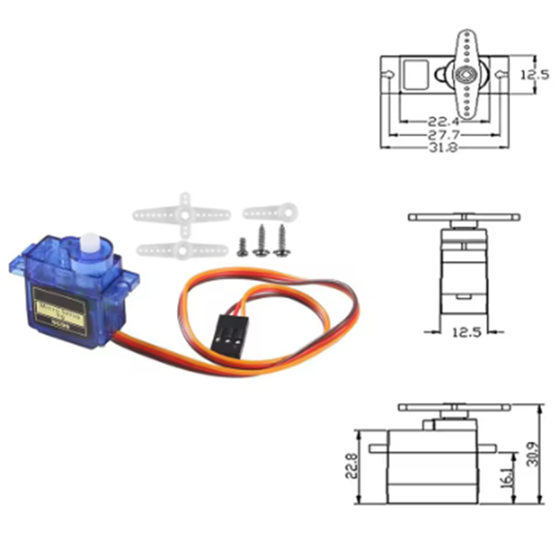 1-10 pces sg90 9g micro servo  - Servo Motor Sg90 avaliação e preço