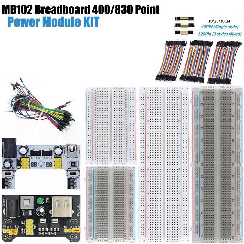 MB-102 mb102 placa de ensaio 4 - Breadboard Jumper Wire avaliação e preço