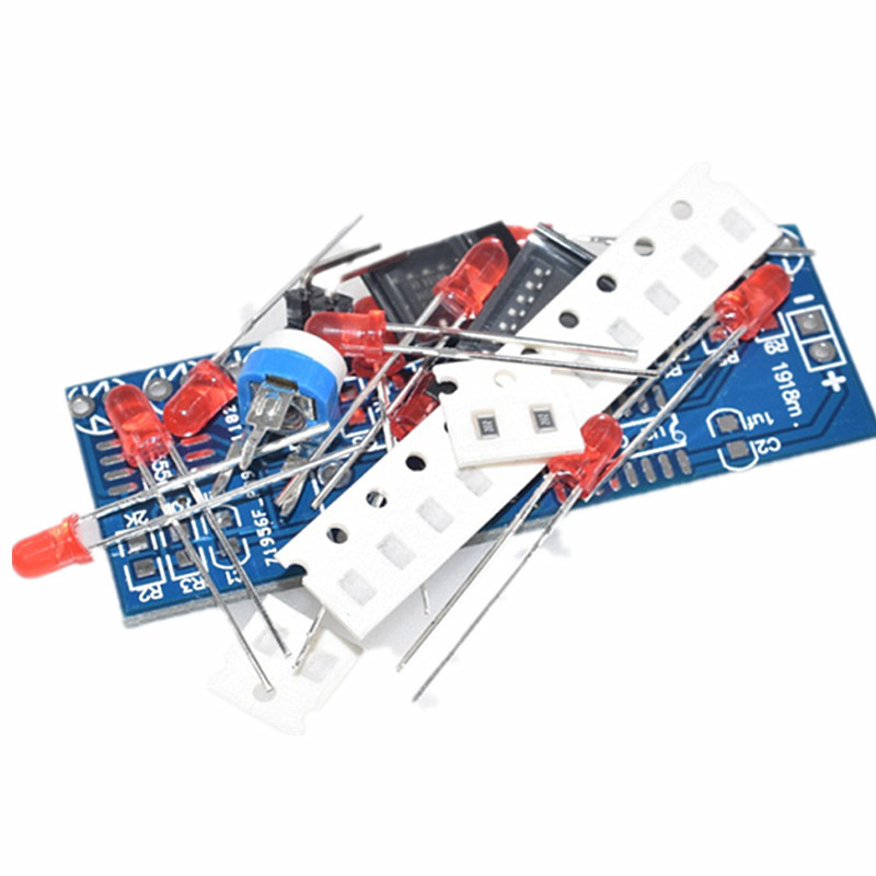 NE555 + CD4017 Running LED Flo - Diy Electronics News avaliação e preço